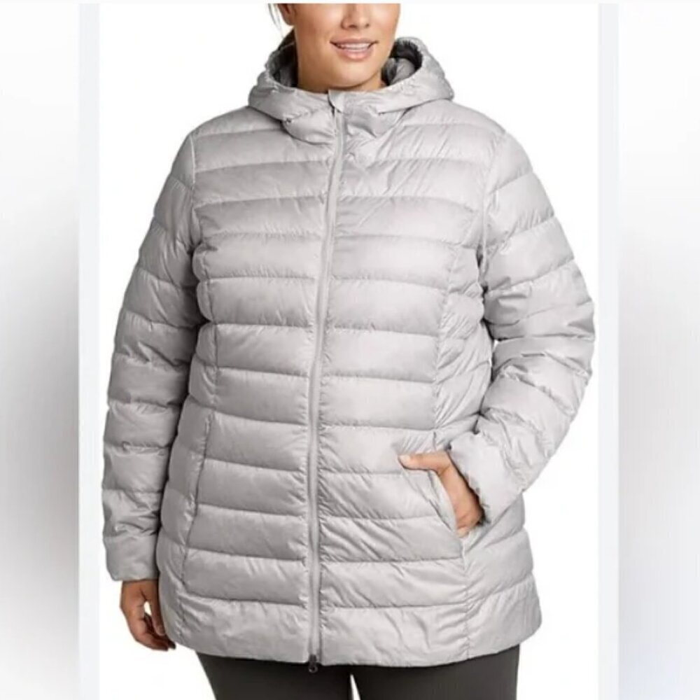 Eddie Bauer Gray Cirruslite Down Parka Size 2X